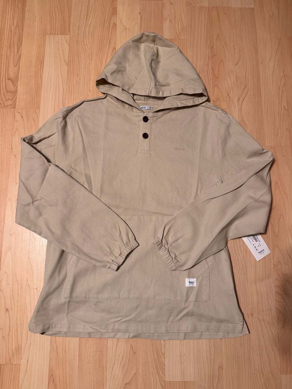 Katin Baja Pullover Herringbone Hooded Shirt
